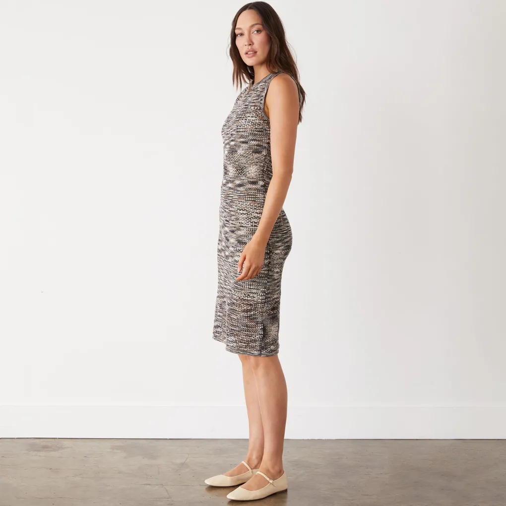 Dresses*MONROW Space-dye Tank Dress PECANMULTI