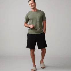 Men's Bottoms|Mens Sale*MONROW 70's Shorts BLACK