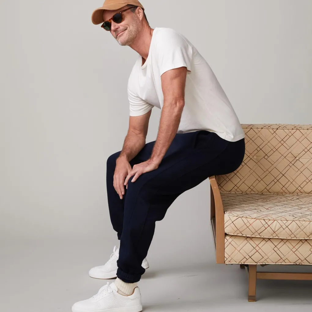 Men's Bottoms|Mens Sale*MONROW 70's Sweat INDIGO