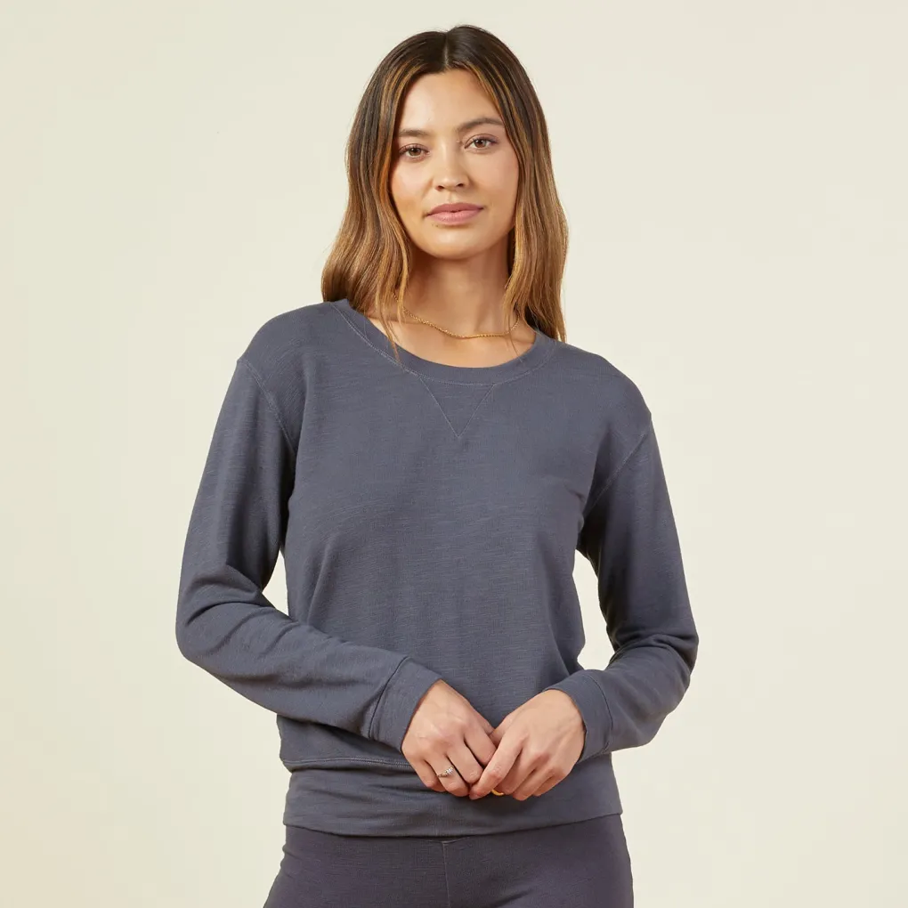 Supersoft|Sets*MONROW Supersoft Crew Neck Sweater - Vintage Black VINTAGEBLACK