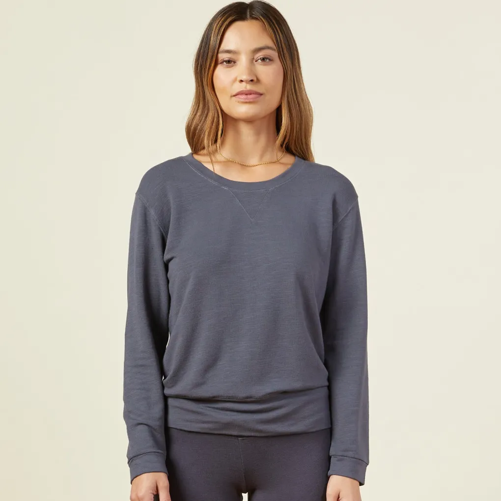 Supersoft|Sets*MONROW Supersoft Crew Neck Sweater - Vintage Black VINTAGEBLACK