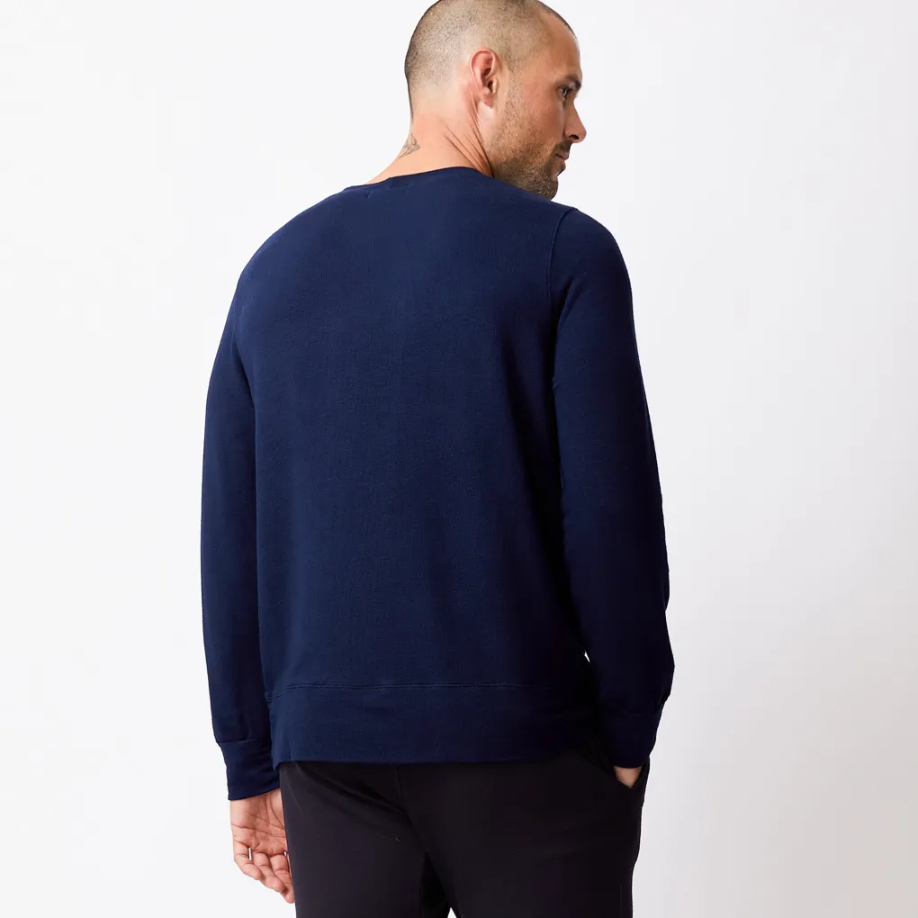 Mens Classics|Men's Classics*MONROW Supersoft Crew Neck Sweatshirt CLASSICNAVY
