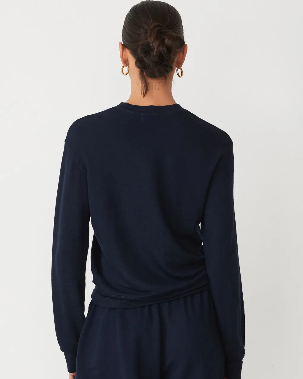 Supersoft|Sweatshirts*MONROW Supersoft Crew Neck Sweatshirt BLUEBLACK