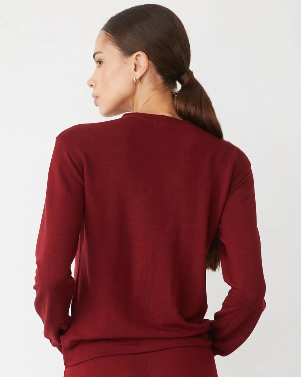 Supersoft|Sweatshirts*MONROW Supersoft Crew Neck Sweatshirt RUBY