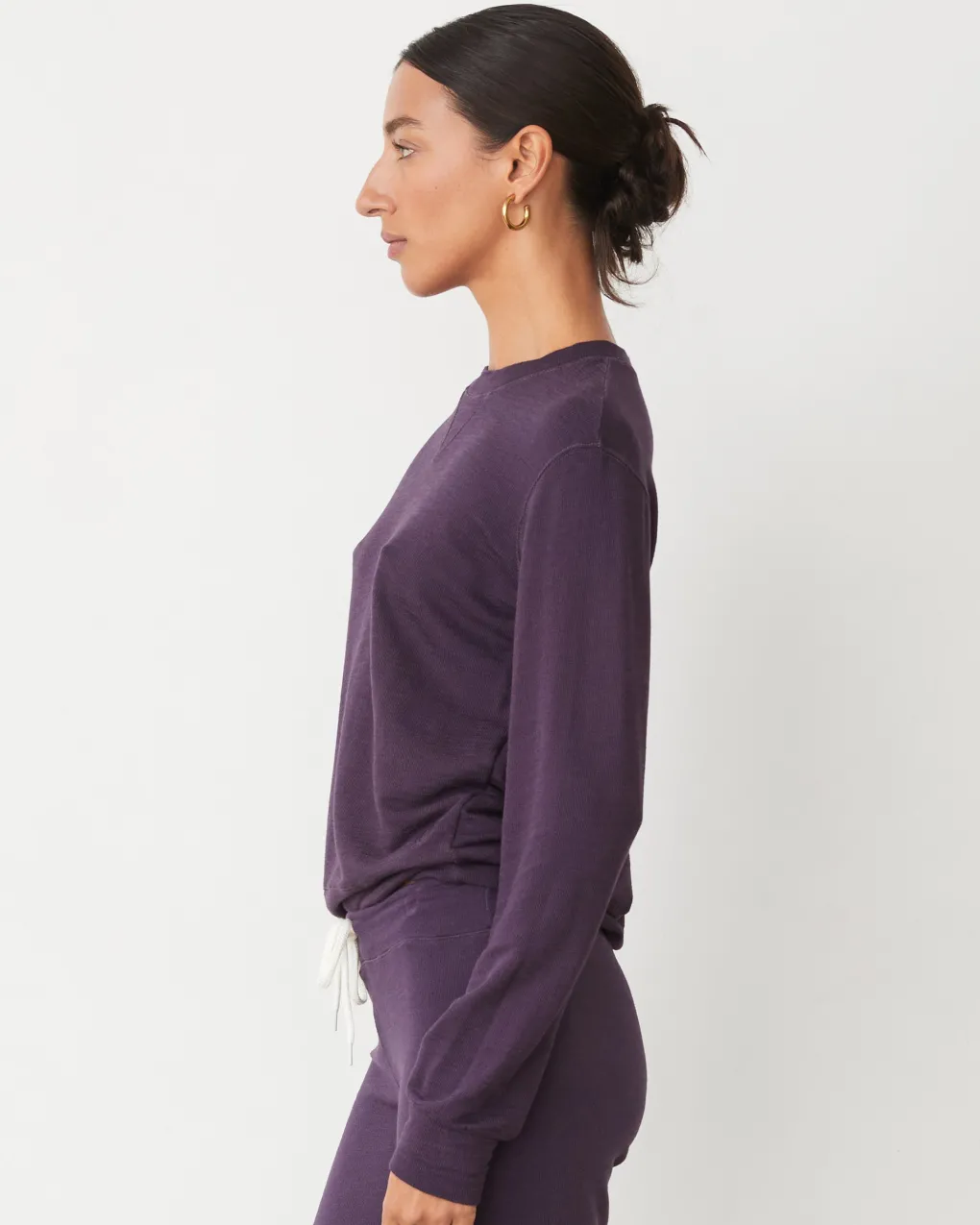 Supersoft|Sweatshirts*MONROW Supersoft Crew Neck Sweatshirt MIDNIGHTPLUM