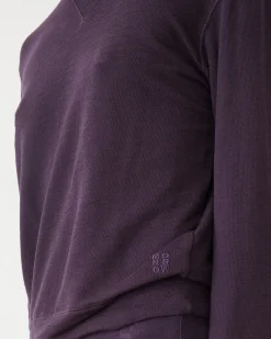 Supersoft|Sweatshirts*MONROW Supersoft Crew Neck Sweatshirt MIDNIGHTPLUM