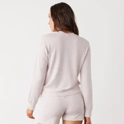 Supersoft|Sweatshirts*MONROW Supersoft Crew Neck Sweatshirt PINKPEARL