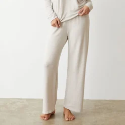 Supersoft|Sweats*MONROW Supersoft Crop Straight Leg Sweat BONE