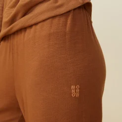Supersoft|Sweats*MONROW Supersoft Crop Straight Leg Sweat BROWNSUGAR
