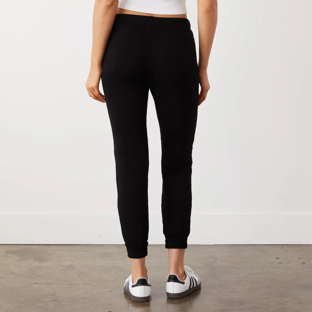 Supersoft|Sets*MONROW Supersoft Fleece Womens Jogger BLACK