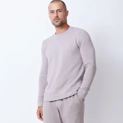 Men's Tops|Mens Sale*MONROW Supersoft Fleece Crew Neck Sweatshirt ACORN