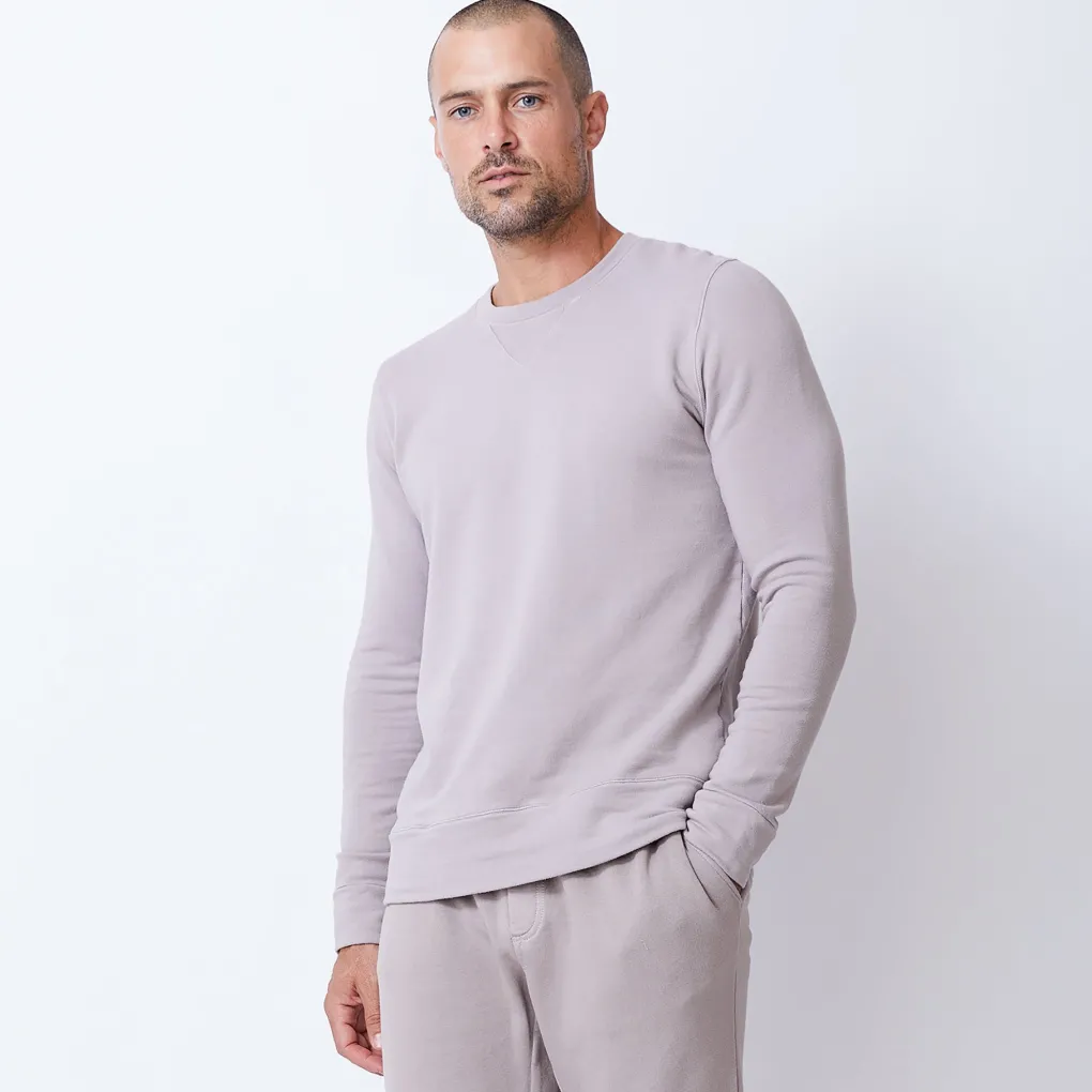Men's Tops|Mens Sale*MONROW Supersoft Fleece Crew Neck Sweatshirt ACORN
