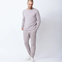 Men's Tops|Mens Sale*MONROW Supersoft Fleece Crew Neck Sweatshirt ACORN