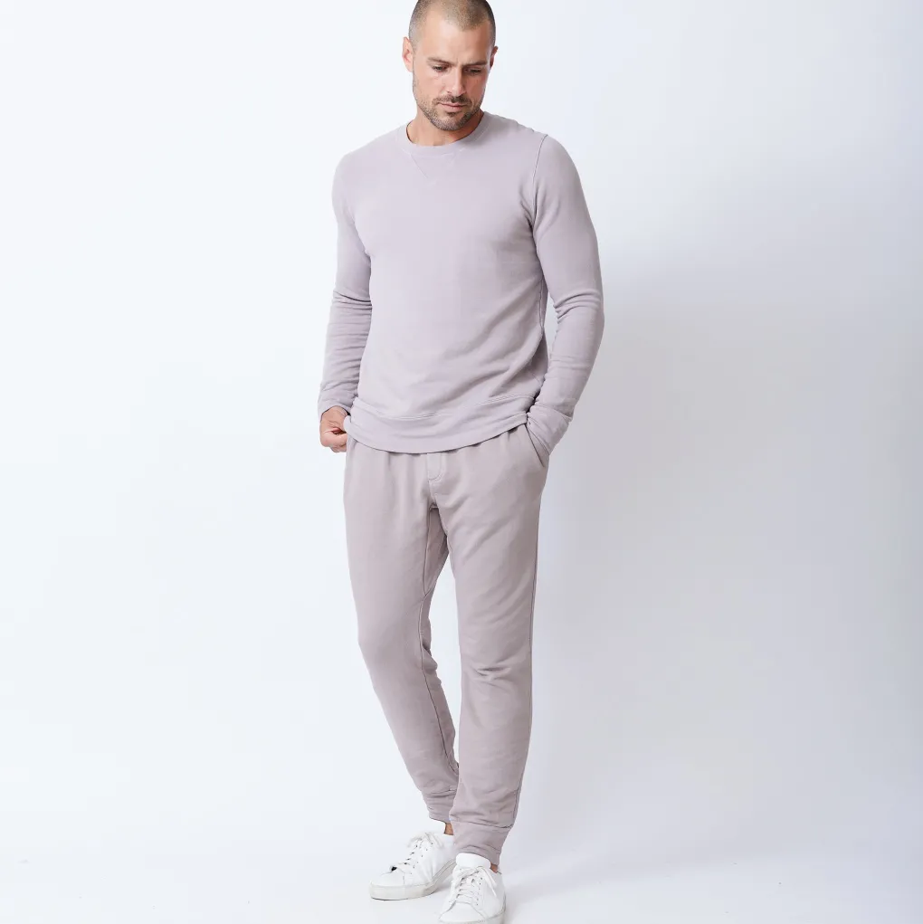 Men's Tops|Mens Sale*MONROW Supersoft Fleece Crew Neck Sweatshirt ACORN
