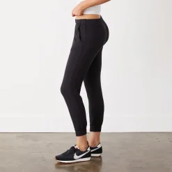 Sweats*MONROW Supersoft Fleece Faded Black Jogger FADEDBLACK