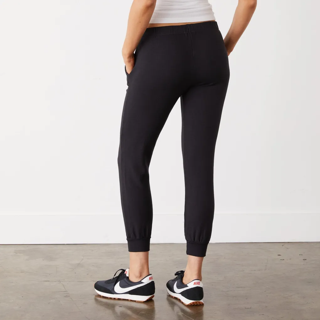 Sweats*MONROW Supersoft Fleece Faded Black Jogger FADEDBLACK