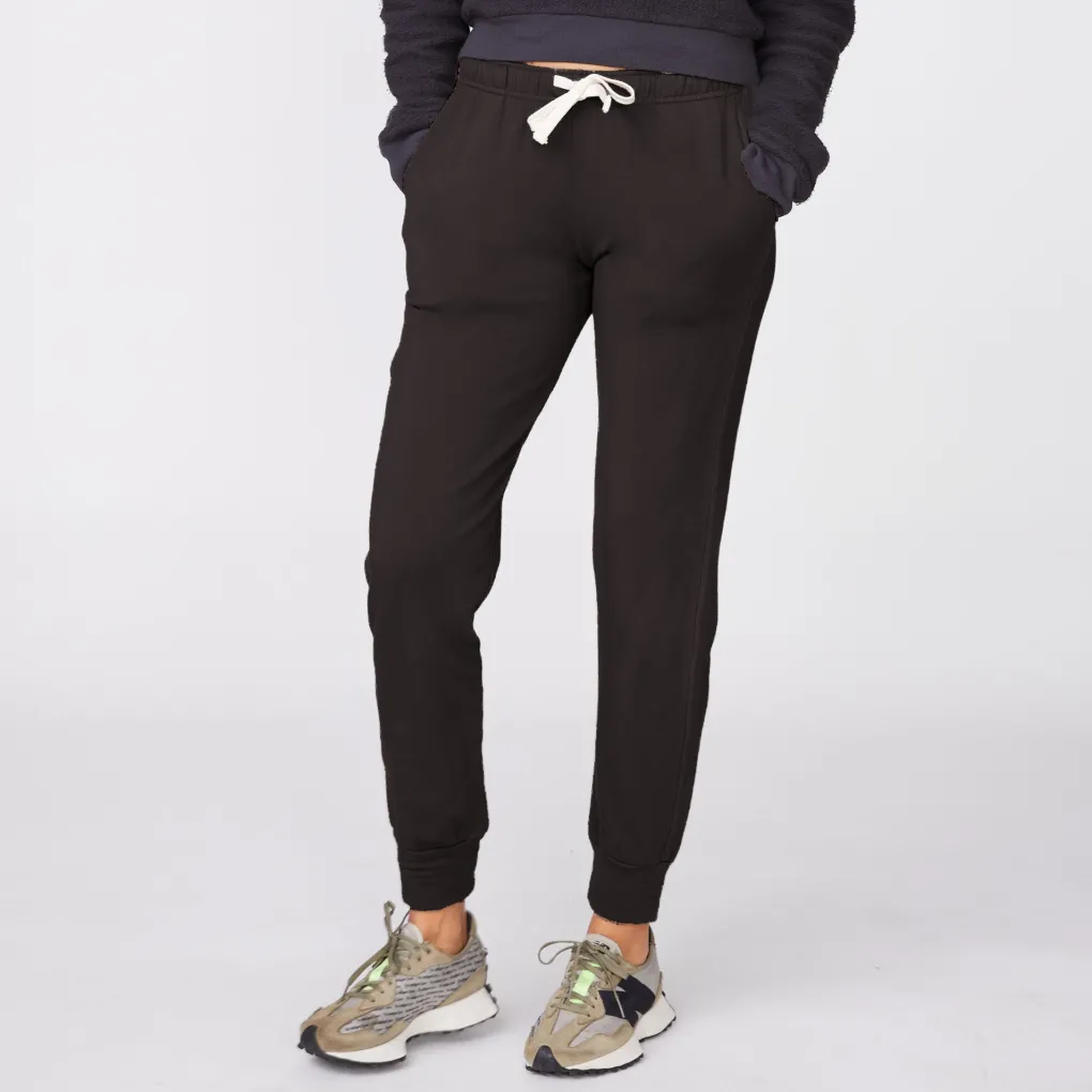 Sweats*MONROW Supersoft Fleece Girlfriend Sweats FADEDBLACK