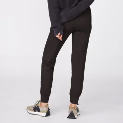 Sweats*MONROW Supersoft Fleece Girlfriend Sweats FADEDBLACK