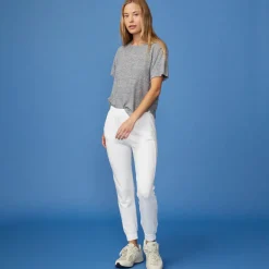 Sweats*MONROW Supersoft Fleece Jogger WHITE
