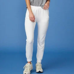 Sweats*MONROW Supersoft Fleece Jogger WHITE