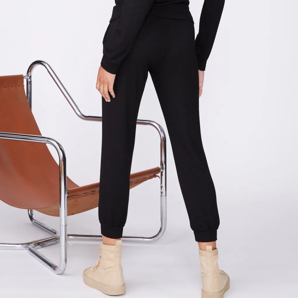 Supersoft|Sets*MONROW Supersoft Jogger BLACK