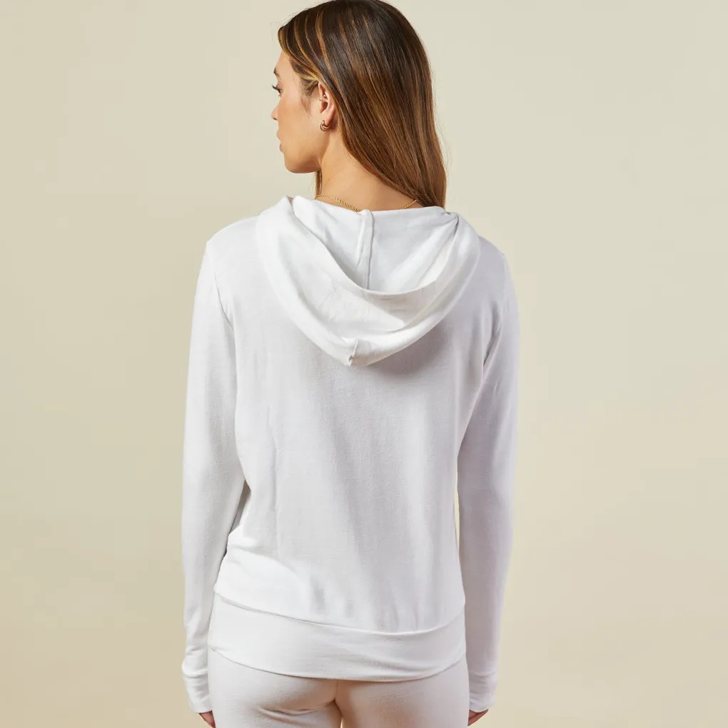 Supersoft|Sets*MONROW Supersoft Pullover Hoody WHITE