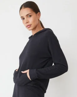 Supersoft|Sets*MONROW Supersoft Pullover Hoody FADEDBLACK