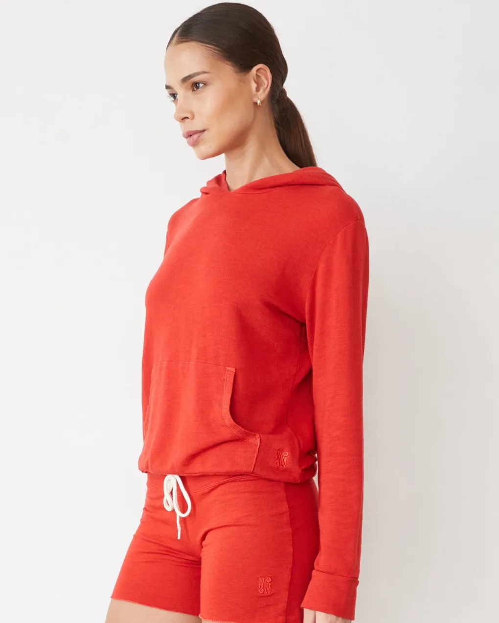 Supersoft|Sets*MONROW Supersoft Pullover Hoody FLARERED
