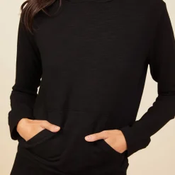 Supersoft|Sets*MONROW Supersoft Pullover Hoody BLACK