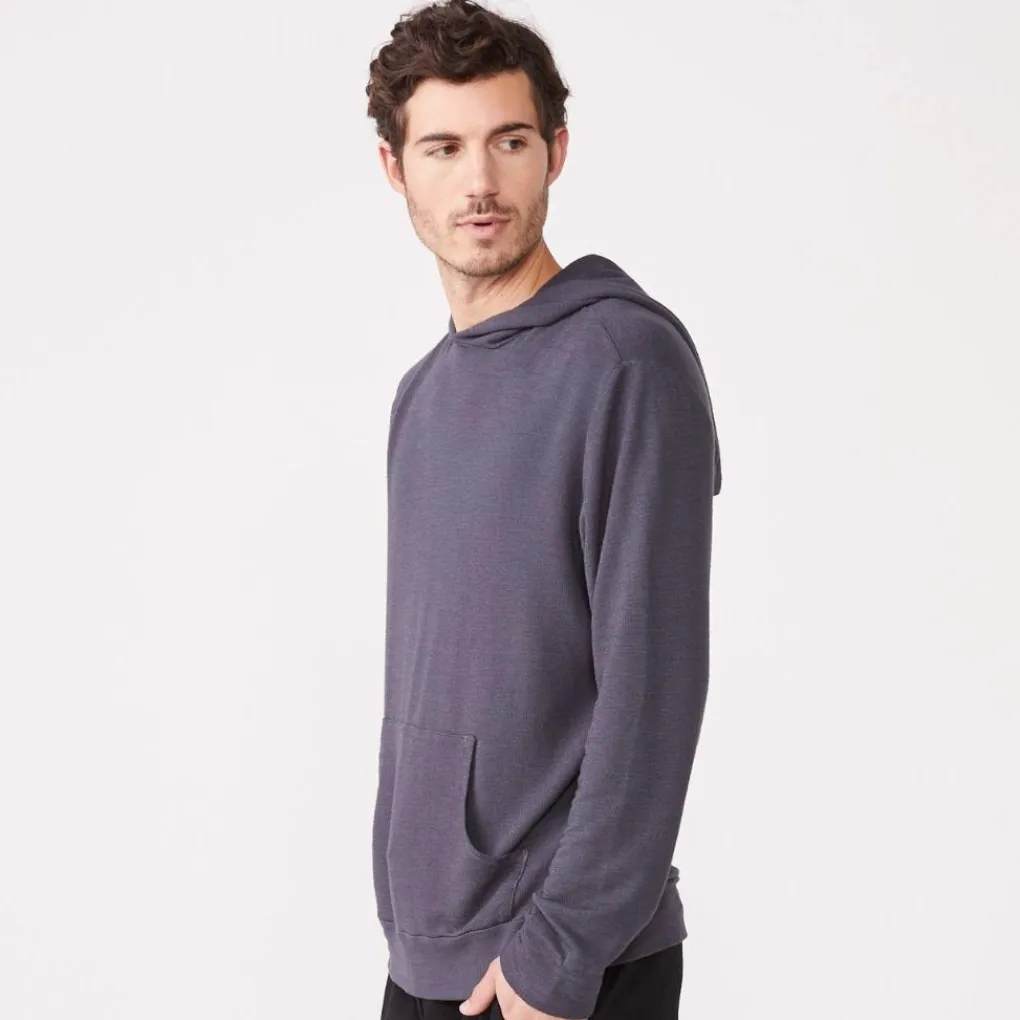 Men's Tops|Mens Sale*MONROW Supersoft Pullover Hoody VINTAGEBLACK