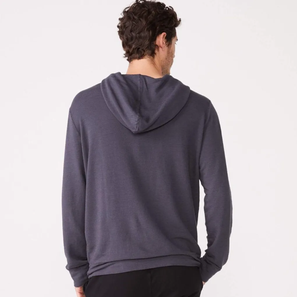 Men's Tops|Mens Sale*MONROW Supersoft Pullover Hoody VINTAGEBLACK