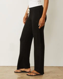 Supersoft|Sets*MONROW Supersoft Straight Leg Vintage Sweat BLACK