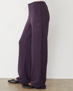 Supersoft|Sets*MONROW Supersoft Straight Leg Vintage Sweat MIDNIGHTPLUM