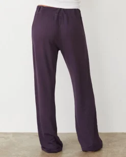 Supersoft|Sets*MONROW Supersoft Straight Leg Vintage Sweat MIDNIGHTPLUM