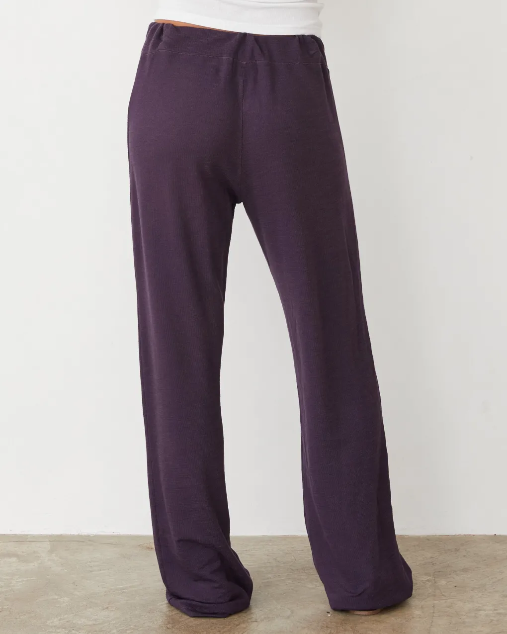 Supersoft|Sets*MONROW Supersoft Straight Leg Vintage Sweat MIDNIGHTPLUM