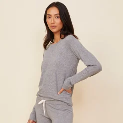 Supersoft|Sets*MONROW Supersoft Zip Up Dark Heather Hoody DARKHEATHER