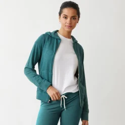 Zip-Up Hoodies|Supersoft*MONROW Supersoft Zip Up Hoody CACTUS