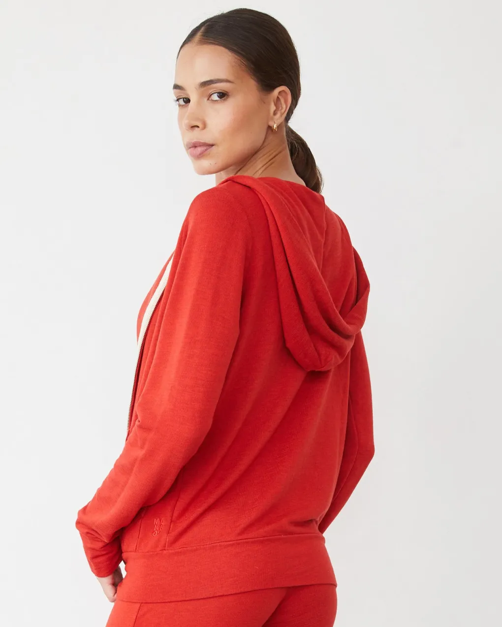 Supersoft|Sets*MONROW Supersoft Zip Up Hoody FLARERED