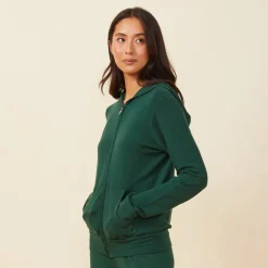 Supersoft|Zip-Up Hoodies*MONROW Supersoft Zip Up Hoody EVERGREEN