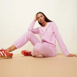 Supersoft|Sets*MONROW Supersoft Zip Up Hoody PINKLAVENDER
