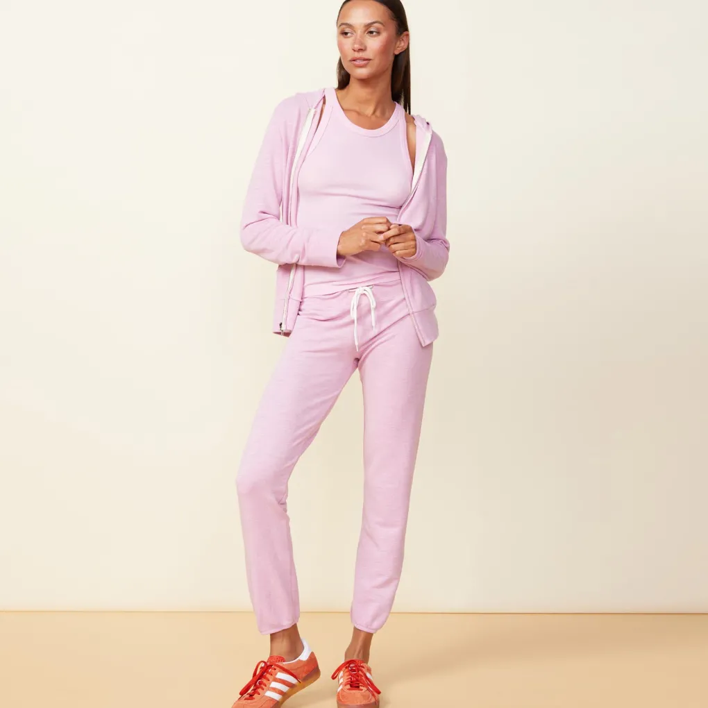 Supersoft|Sets*MONROW Supersoft Zip Up Hoody PINKLAVENDER