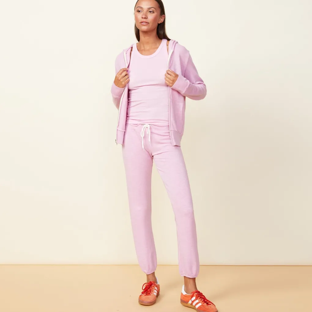 Supersoft|Sets*MONROW Supersoft Zip Up Hoody PINKLAVENDER