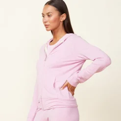 Supersoft|Sets*MONROW Supersoft Zip Up Hoody PINKLAVENDER