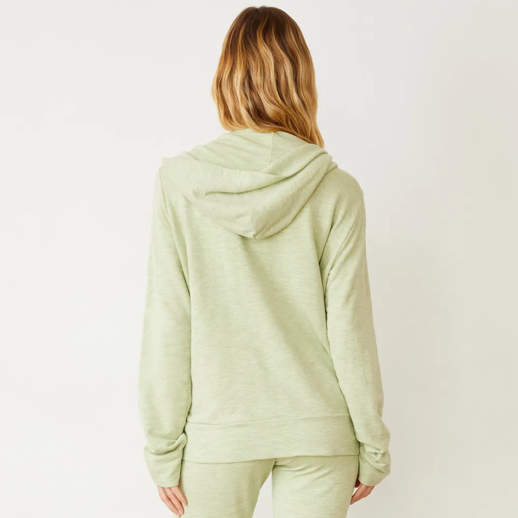Supersoft|Zip-Up Hoodies*MONROW Supersoft Zip Up Hoody MATCHA