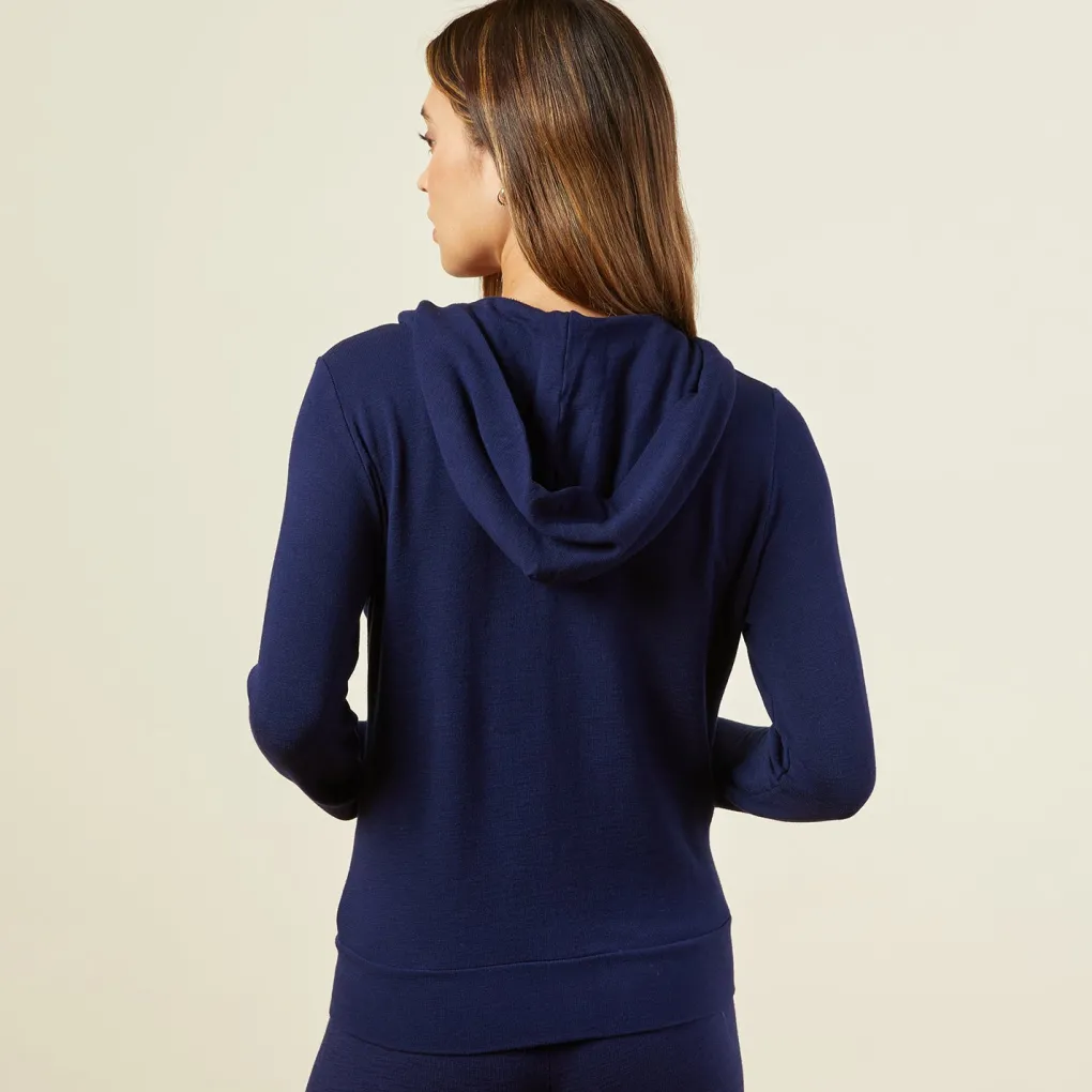 Supersoft|Sets*MONROW Supersoft Zip Up Hoody - Color NAVY
