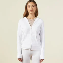 Supersoft|Zip-Up Hoodies*MONROW Supersoft Zip Up Hoody - Color WHITE