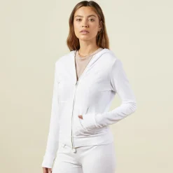 Supersoft|Zip-Up Hoodies*MONROW Supersoft Zip Up Hoody - Color WHITE