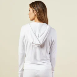 Supersoft|Zip-Up Hoodies*MONROW Supersoft Zip Up Hoody - Color WHITE