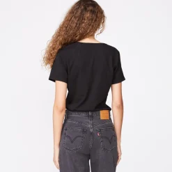 Tees*MONROW 90's V Neck BLACK