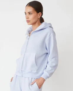 Sets|Zip-Up Hoodies*MONROW Teddy Fleece Relaxed Zip Up Hoody ICEYLILAC